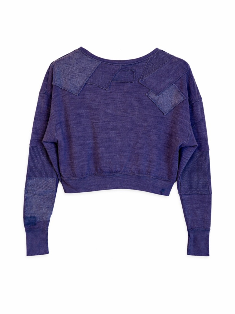 Free People We The Free Vanguard Crop Pullover NWT Blue Purple XS - Picture 4 of 11